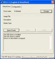 Simplified Virtual Floppy Drive (VFD) screenshot